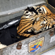 A crate of animal skins.